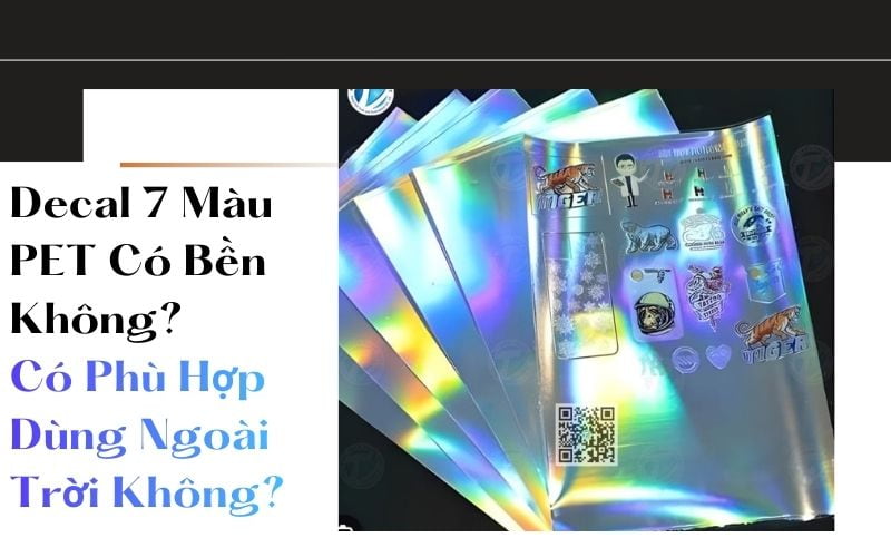 Decal 7 Màu PET Có Bền Không? Có Phù Hợp Dùng Ngoài Trời Không?